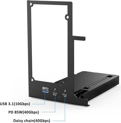Aluminum External GPU Enclosure Compatible with Thunderbolt 3/4, USB4 Mini eGPU Dock Station Compatible with NVIDIA/AMD PCIe,Laptop Graphics Card Extension Bracket ATX Power Supply in Saudi Arabia