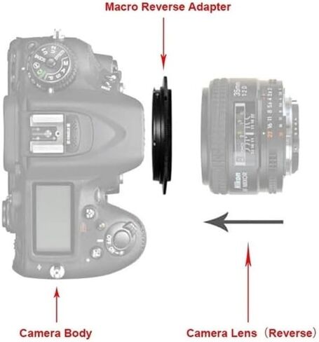for pentax K Mount Macro Reverse Adapter Ring 49/52/ 55/58/ 62/67/ 72/ 77mm for pentax K Mount Camera K-1 K-3 K-5 K-50 k-30(67mm) in Saudi Arabia