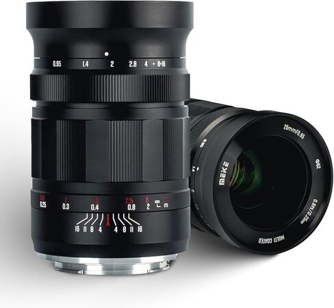 عدسة Meike 25 مم f0.95 بتركيز يدوي APS-C لكاميرات باناسونيك Lumix M43 MFT بدون مرآة، فتحة كبيرة وزاوية واسعة متوافقة مع GH3 GH4 GH5 GH6 GH7 in Saudi Arabia