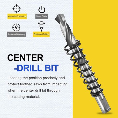 منشار ثقب DTGN 1-57/64 بوصة 4341 فولاذ عالي السرعة - قاطع ثقب 48 مم - جيد للمعادن الرقيقة/PVC/الأكريليك/البلاستيك/لوح الخشب - ذهبي in Saudi Arabia
