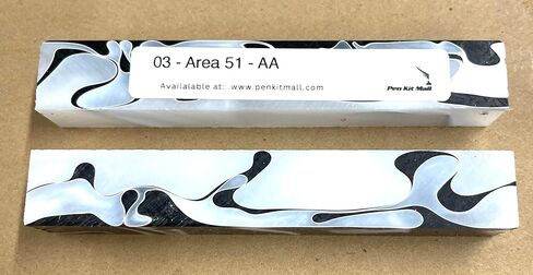 Pen Kit Mall AA Blanks - 10 فراغات أقلام أكريليك متنوعة لتشغيل القلم - ألوان وتصميمات متنوعة - .75 × .75 × 5 مُلصقة لسهولة إعادة الطلب in Saudi Arabia