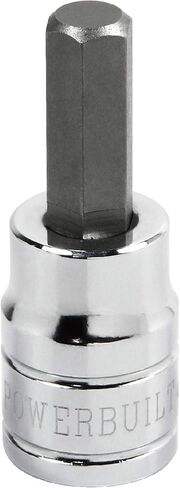 Powerbuilt 3/8" Drive 7/32" SAE Hex Bit Socket – S2 Steel Bit with Zinc Phosphate Finish & Chrome Vanadium Steel Socket, Mirror-Plated - 640350 in Saudi Arabia