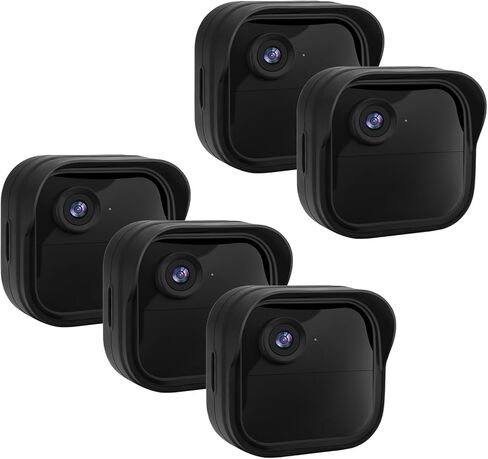 5 عبوات من غطاء حافظة السيليكون المقاوم للطقس لـ Blink Outdoor 4 (الجيل الرابع)، حماية كاملة للكاميرا، لملحقات كاميرا Blink Outdoor 4 الأمنية (أسود) in Kuwait