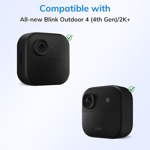 5 عبوات من غطاء حافظة السيليكون المقاوم للطقس لـ Blink Outdoor 4 (الجيل الرابع)، حماية كاملة للكاميرا، لملحقات كاميرا Blink Outdoor 4 الأمنية (أسود) in Kuwait