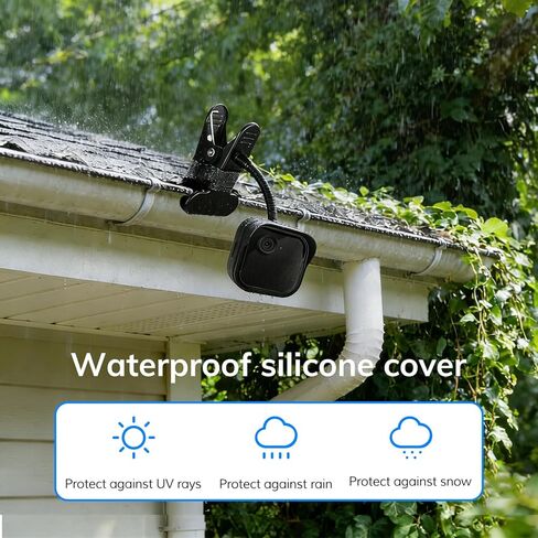 5 عبوات من غطاء حافظة السيليكون المقاوم للطقس لـ Blink Outdoor 4 (الجيل الرابع)، حماية كاملة للكاميرا، لملحقات كاميرا Blink Outdoor 4 الأمنية (أسود) in Kuwait