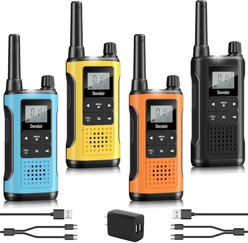 Walkie Talkies Long Range for Adults-4 Pack Rechargeable Walkie Talkies 22 FRS Channels 2-Way Radios with NOAA Weather Alert,VOX,Flashlight and 1500mAh Li-ion Battery for Family Camping Hiking in Kuwait