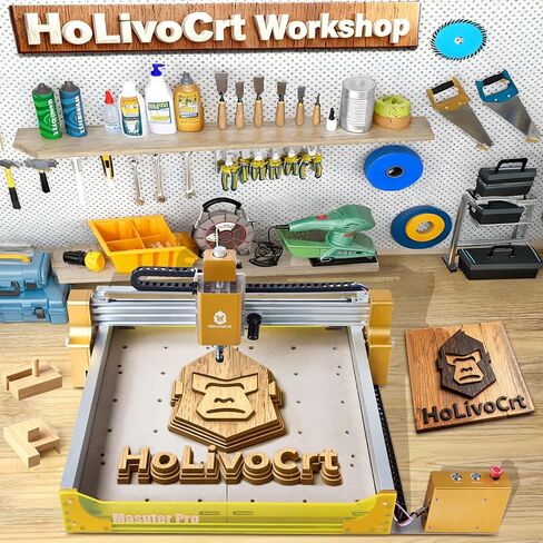 آلة التوجيه CNC ， CNC 4080 PRO ROUTER KIT GRBL مزدوجة المحور مع غطاء الغبار ، محرك مغزل 775 ، منطقة عمل XYZ مع قطع نحت الألومنيوم من الخشب (ذهبي ، 29 '× 25'x 13' ') in Kuwait