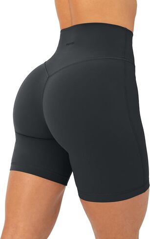 PAVOI ACTIVE Buttery Soft Yoga Workout Shorts for Women - High Waisted Butt Sculpting 6" Gym Biker Shorts - FlexFlow - XX-Small, Slate in Saudi Arabia