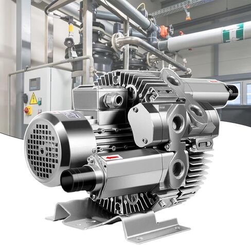 Vortex Ring Blower, Dual-Function for Suction & Exhaust, Pure Copper Motor, Robust Aluminum Construction, for Demanding Industrial and Aquaculture Use (220v/1100w) in Saudi Arabia