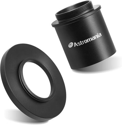 Astromania C Mount to 1.25 "محول أسطواني لكاميرا الفيديو تلسكوب التصوير الفوتوغرافي الفلكي - حزمة مع - محول تلسكوب T2 إلى C-Mount in Saudi Arabia