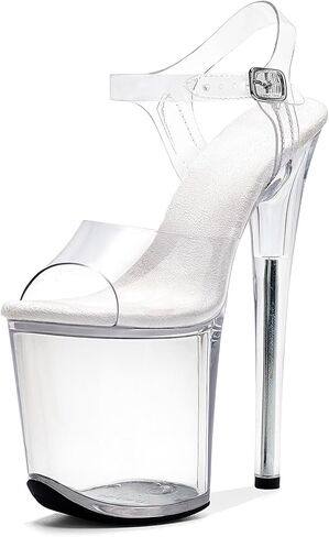 WUXIN H&P 8 Inch Platform Sandals Heel Stiletto for Women, Exotic Dance Shoes, Sexy Evening Party Heels in Saudi Arabia