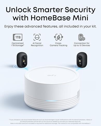 eufy Security eufyCam C35 2-Cam Kit, Wireless Security Indoor/Outdoor Camera, Magnetic Mount, Color Night Vision, Local Storage, No Monthly Fee, IP67, Facial Recognition, Solar Panel Compatible, Black in Kuwait