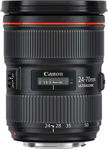 Canon EF 24-70mm f/2.8L II USM Lens Bundle with Manufacturer Accessories & Accessory Kit for EOS 7D Mark II, 7D, 80D, 70D, 60D, 50D, 40D, 30D, 20D, Rebel T6s, T6i, T5i, T4i, SL1, T3i, T6, T5, T3, T2i in Saudi Arabia