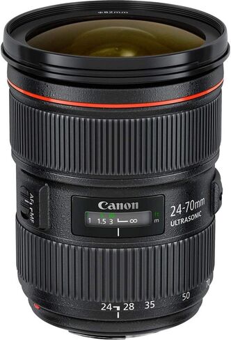 Canon EF 24-70mm f/2.8L II USM Lens Bundle with Manufacturer Accessories & Accessory Kit for EOS 7D Mark II, 7D, 80D, 70D, 60D, 50D, 40D, 30D, 20D, Rebel T6s, T6i, T5i, T4i, SL1, T3i, T6, T5, T3, T2i in Saudi Arabia