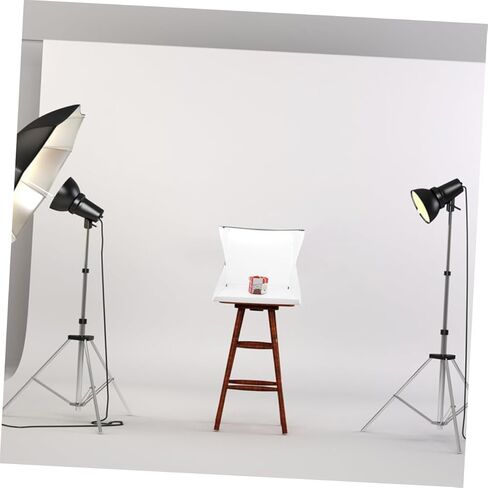 NOLITOY 40cm Mini Photography Light Box with Dual Adjustable LED Lights, Portable Folding Photo Tent Kit with 6 Colored Backdrops for Studio and Product Shooting in Saudi Arabia