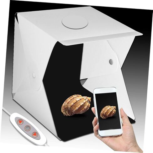 NOLITOY 40cm Mini Photography Light Box with Dual Adjustable LED Lights, Portable Folding Photo Tent Kit with 6 Colored Backdrops for Studio and Product Shooting in Saudi Arabia