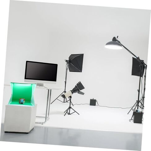 خيمة صور LED محمولة مقاس 40 سم مع سطوع قابل للتعديل، صندوق خلفية صغير للتصوير الفوتوغرافي مع 6 خلفيات ملونة وأشرطة إضاءة مزدوجة للتصوير في الاستوديو الداخلي in Kuwait
