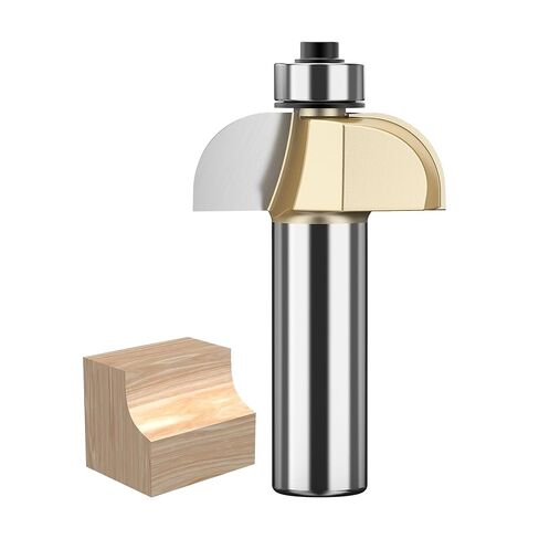 HUHAO Cove Router Bit 1/4" Shank,Cove Molding Router Bits, Edge Forming and Molding Cutter Router Bits for Woodworking,Cuts Hardwood, Softwood, Plywood,5/16" Radius in Saudi Arabia