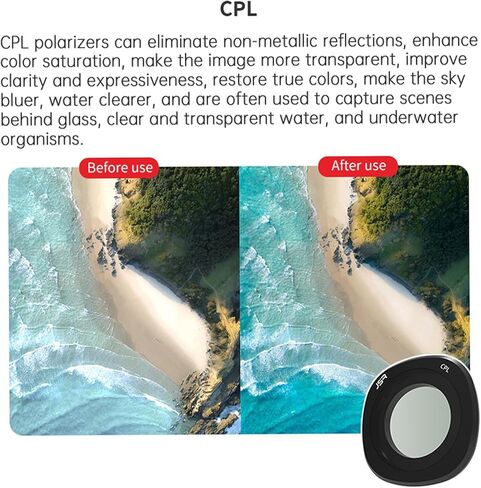 (4 عبوات) مجموعة مرشحات ND & CPL لـ DJI Neo 2، CPL ND8 ND16 ND32 متوافقة مع طائرة DJI Neo 2 بدون طيار، طقم فلتر صور زجاجي بصري، حماية العدسة، ملحقات الطائرة بدون طيار in Saudi Arabia