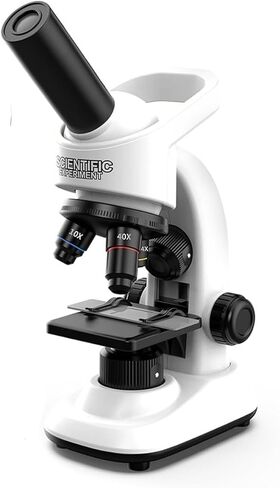 Microscope Kit for Kids Portable Monocular Microscopes 40X-1600X Magnification and Various Operating Tools Portable microscopes in Saudi Arabia