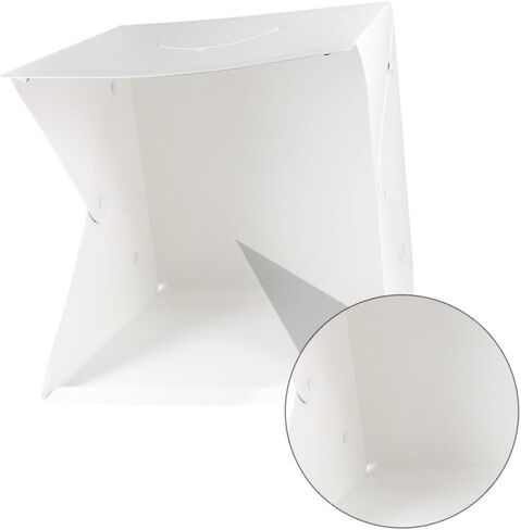 صندوق صور صغير محمول مقاس 40 سم مع إضاءة LED قابلة للتعديل، طقم خيمة تصوير قابلة للطي مع 6 خلفيات تصوير ملونة لتصوير المنتجات والمجوهرات in Kuwait