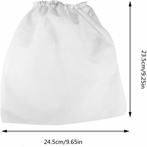 Vacuum Cleaner Bags, 10Packs Non-Woven Replacement Nail Art Dust Suction Collector Bags with Super Wide Elastic Band, Leak-Proof Reusable Bags Salon Tools in Saudi Arabia