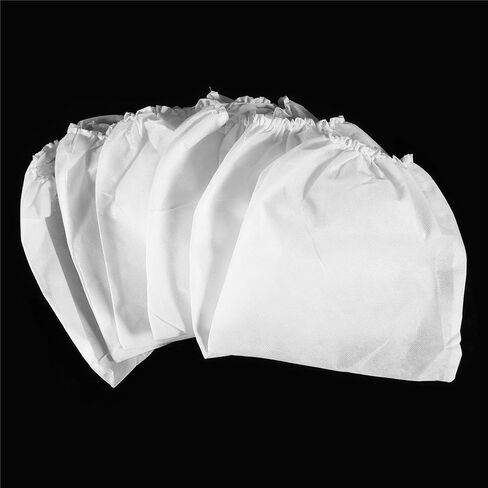 Vacuum Cleaner Bags, 10Packs Non-Woven Replacement Nail Art Dust Suction Collector Bags with Super Wide Elastic Band, Leak-Proof Reusable Bags Salon Tools in Saudi Arabia