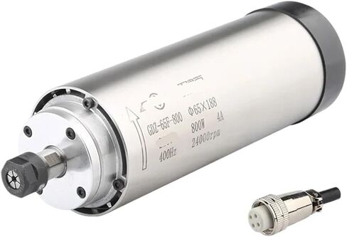 800W CNC air-cooled spindle motor ER11 220V 380V 400HZ Φ65x188mm(800W 220V) in Saudi Arabia
