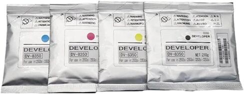 4 Pieces 1 Set DV-8350 DV8350 Developer Powder 200G CMYK Compatible with Models Like TA2552 3252 2553 3253Ci Stable Development Toner in Saudi Arabia