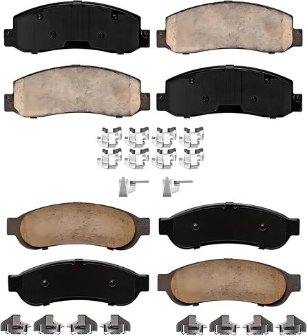 D866 D1037 Front Rear Ceramic Brake Pads Replacement for Chrysler 200 Sebring Dodge Avenger Caliber Jeep Compass Patriot Replacement for Mitsubishi Lancer 2004-2016 Disc Brake Pads in Kuwait