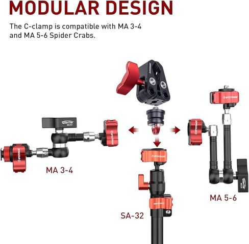 IFOOTAGE Shark Slider Nano II-660 (26 inch) Motorized Camera Shark Slider,Spider Crab Support Rod SA-32，Camera Slider Support Arm Stabilizer in Saudi Arabia