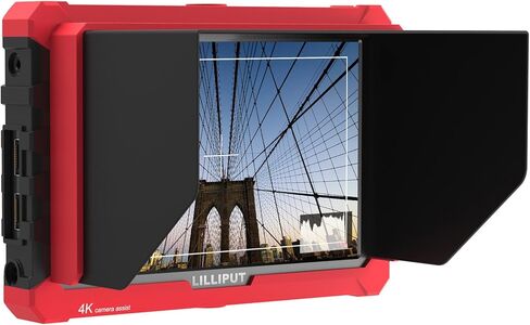 LILLIPUT 7 inch A7S 1920x1200 IPS On Camera Monitor with 4K HDMI Input Output Field Monitor for DSLR and Mirrorless Cameras with Free Gifts:Mini Magic Arm Mount + LP-E6 Plate+ 12V AC Adapter … in Saudi Arabia