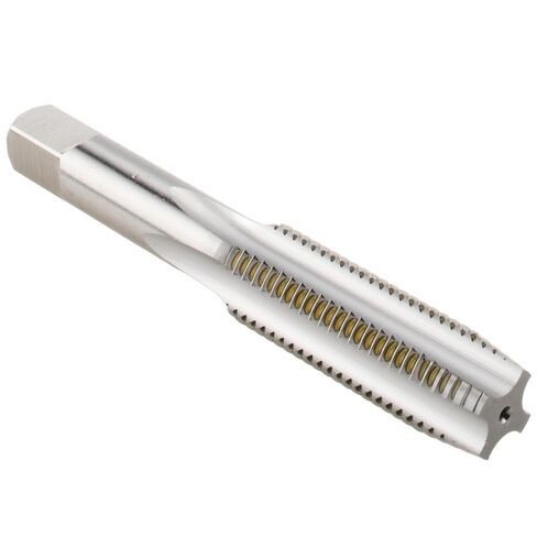 حنفية STI يدوية، M12 x 1.75 متري خشن، D3، 4 مزامير، سدادة مشطوفة، 3-19/32 بوصة OAL، فولاذ عالي السرعة، لمسة نهائية لامعة in Kuwait