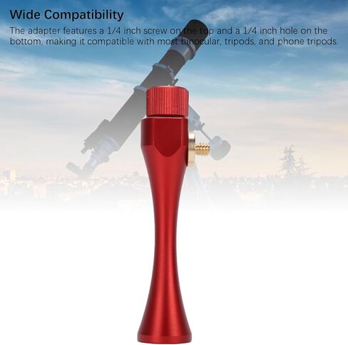 Binocular Tripod Adapter, Mount with 1/4 Inch Threading, Aluminum Alloy for Binoculars Tripods and Phone Adapters in Saudi Arabia