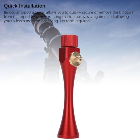 Binocular Tripod Adapter, Mount with 1/4 Inch Threading, Aluminum Alloy for Binoculars Tripods and Phone Adapters in Saudi Arabia