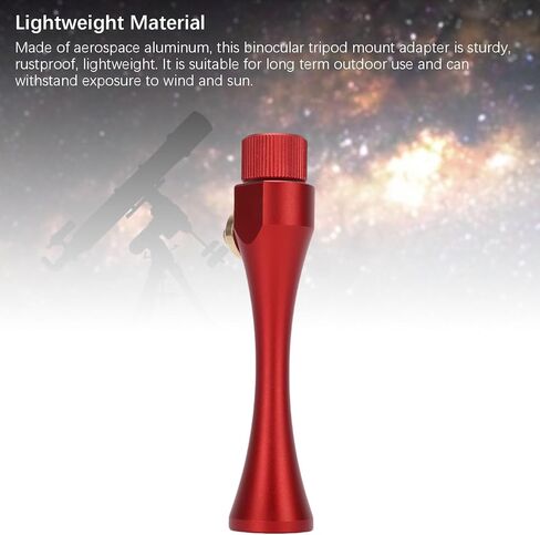 Binocular Tripod Adapter, Mount with 1/4 Inch Threading, Aluminum Alloy for Binoculars Tripods and Phone Adapters in Saudi Arabia