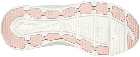 Skechers Women's Relaxed Fit: D'Lux Walker - New Moment Sneakers, Off White/Pink in Saudi Arabia