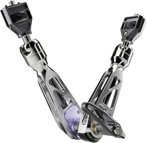 MOFAGE Talos Damping Magic Arm 11 Inches Adjustable Friction Power Articulating Magic Arm with 1/4" & 3/8" Thread Screw for Field Monitor, Camera and Light, Maximum Load Capacity 5kg/11lbs (White) in Kuwait