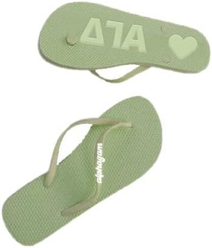 Sorority Shop Alpha Gamma Delta Flip Flops - Officially Licensed Sorority Flip Flop - Flip Flops for Women in Saudi Arabia