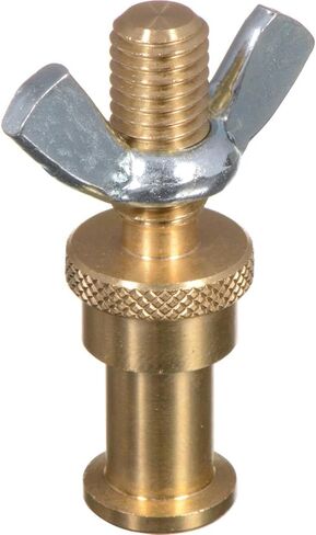 محول تركيب Manfrotto 264، مسمار 5/8 بوصة إلى طرف ملولب 3/8 بوصة مع صامولة جناح (#3349) in Saudi Arabia
