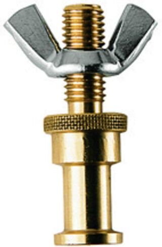 محول تركيب Manfrotto 264، مسمار 5/8 بوصة إلى طرف ملولب 3/8 بوصة مع صامولة جناح (#3349) in Saudi Arabia