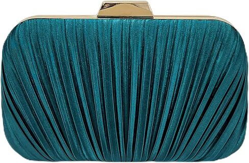 حقيبة يد للسهرة من Aovtero حقيبة يد للنساء لحفلات الزفاف الرسمية وحفلات الزفاف ومطويات لامعة مع سلسلة in Kuwait