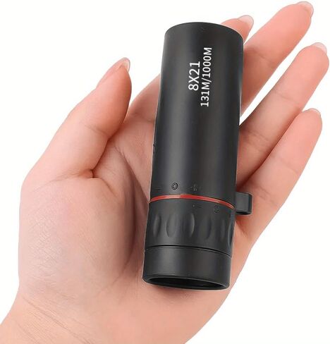High Magnification Compact Monocular Telescope 8x21 Rubber Design for Hiking and Camping in Saudi Arabia