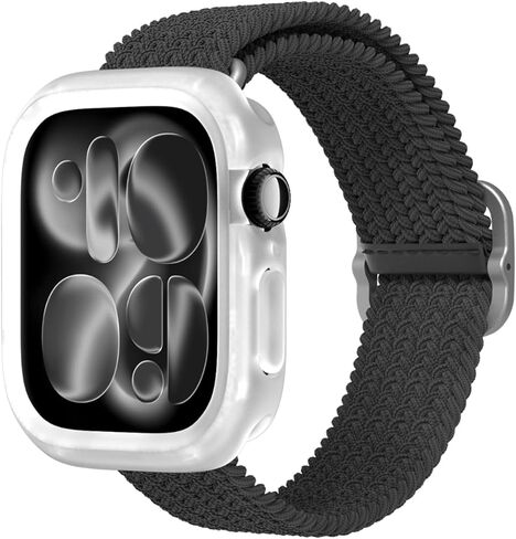 حالة الوفير Rhinoshield متوافقة مع Apple Watch Series 10-46mm | غطاء واقعي نحيف - خفيف الوزن ، أو الماصات الصدمات ، غير القابل للانزلاق - الأسود الكلاسيكي in Saudi Arabia