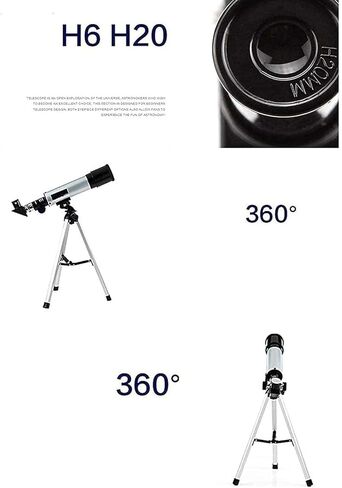 Ultra Hd, Beginner Astronomy Telescope,50mm Aperture 400mm AZ Mount Astronomical Refracting Telescope,with Tripod & Finder Scope, in Saudi Arabia