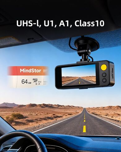 بطاقة ذاكرة Micro SDXC سعة 64 جيجابايت، بطاقة MindStor بسرعة قراءة 90 ميجابايت/ثانية مع محول، تصنيف U1، A1، دعم فيديو عالي الدقة، مقاوم للماء، لكاميرا الأمان، كاميرا داش، حزمة واحدة in Saudi Arabia