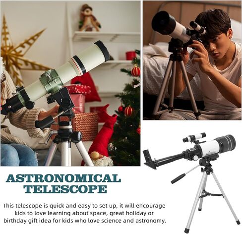 Lurrose Astronomical Telescope 70mm Aperture for Beginners with High-Definition Space Observation and Celestial for Educational Astronomy and Viewing in Saudi Arabia