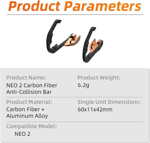 Gimbal Bumper Guard Lens Protector for DJI NEO2,Carbon Fiber Anti-Collision Gimbal Protection Bar Lens Protector,Impact Protection Accessories for Neo 2 in Saudi Arabia