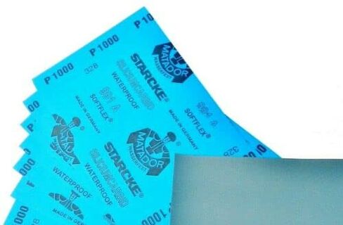 ورق صنفرة ماتادور رطب أو جاف 50 ورقة 1000 حبيبة 5-1/2 × 9 بوصة كربيد السيليكون صنع في ألمانيا in Saudi Arabia
