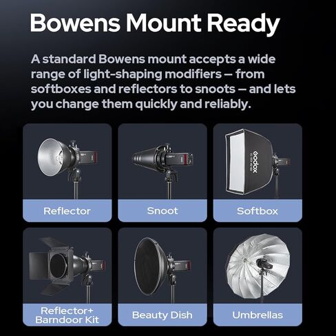 GODOX S3 Speedlite Bowens Mount Flash Holder Bracket for Godox V1 V100 V1Pro V860III TT350 AD100 AD200 AD300 Speedlite Strobe Flashes,S-Type Holder,Precise Tilt Control,S2 Bracket Updated Version in Saudi Arabia